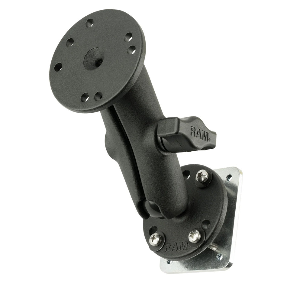 RAM Mount Double Ball Mount wBacking Plate RAMB101U225B2