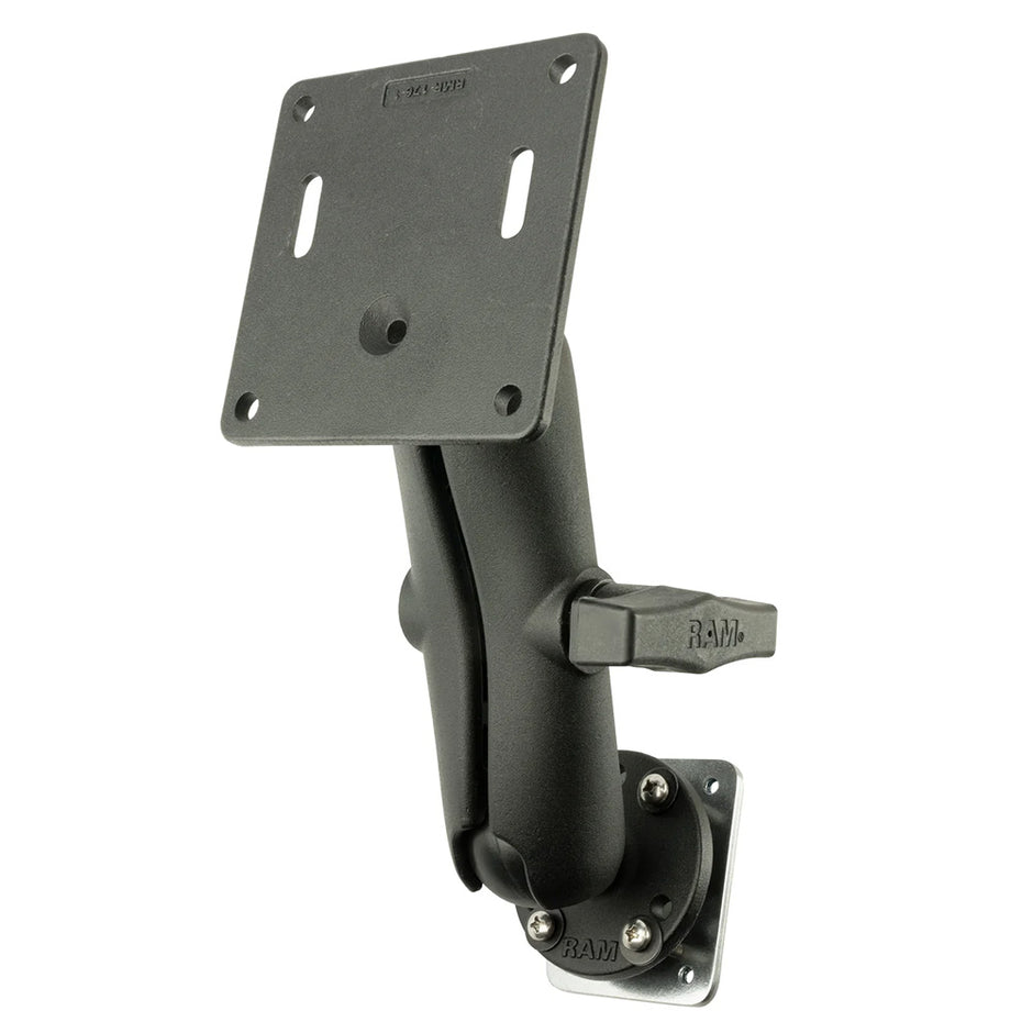 RAM Mount Universal Backing Plate Mount w75x75mm VESA Plate RAM1012461225B2U