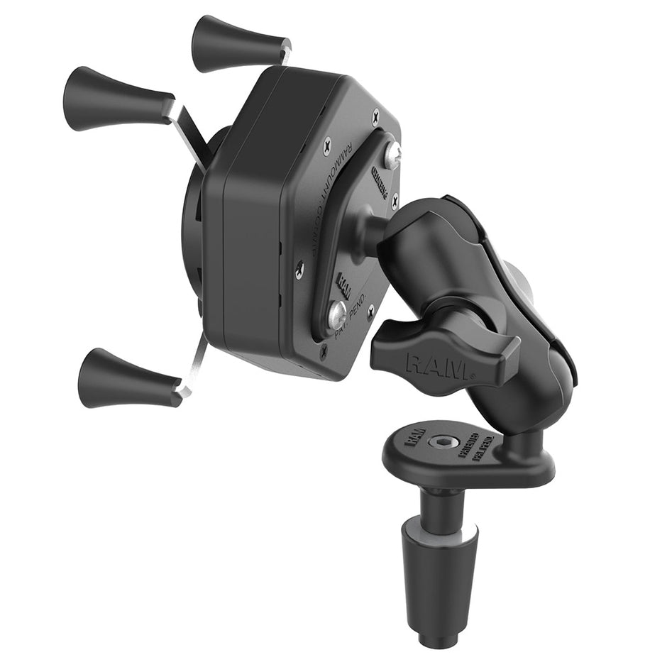 RAM Mount RAM XGrip Phone Mount wVibeSafe  Fork Stem Base  Short RAMB176AUN7462