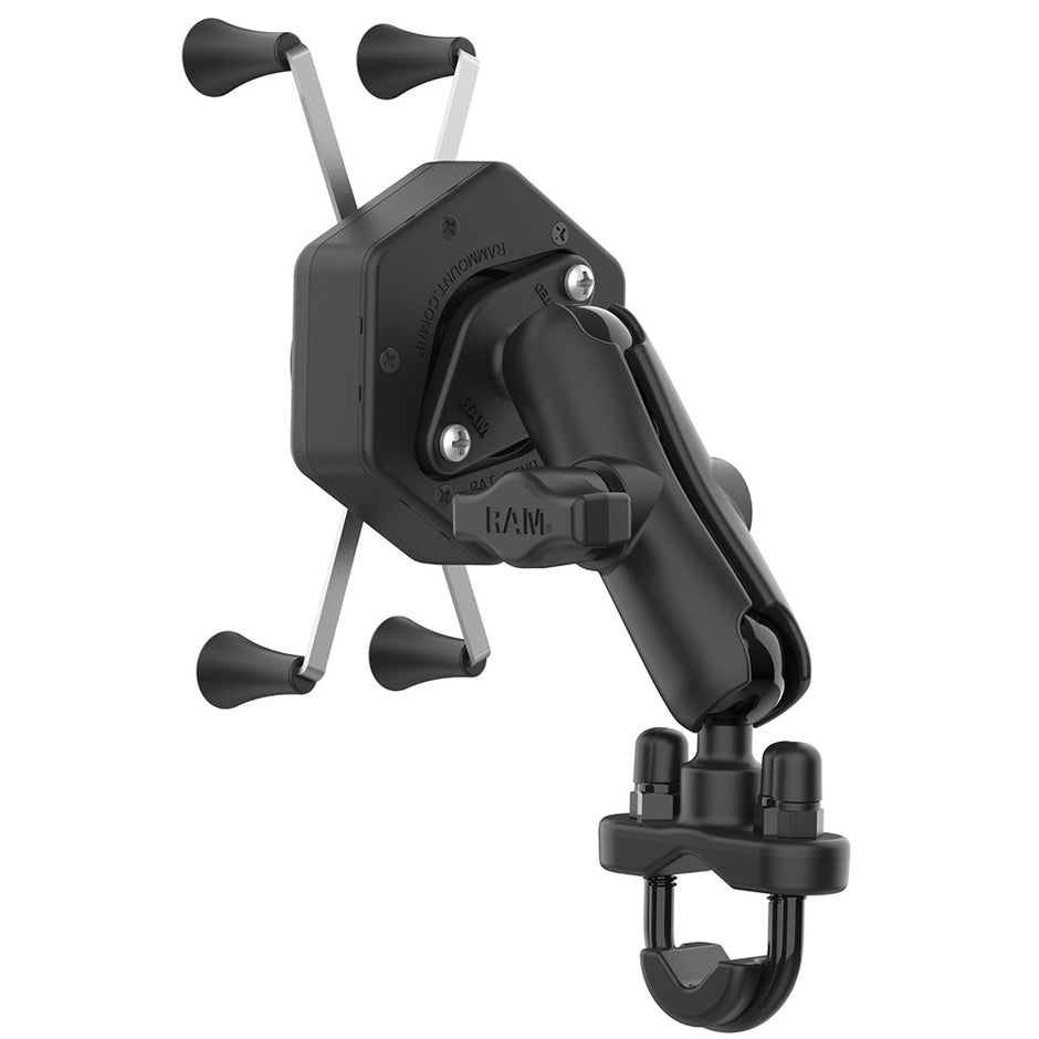 RAM Mount RAM XGrip Large Phone Mount wVibeSafe  UBolt Base  Medium RAMB149ZUN10462