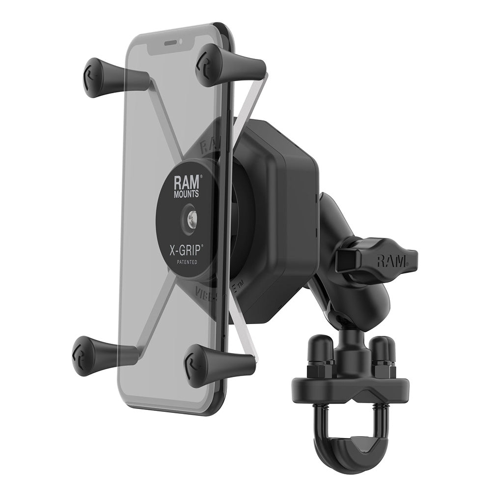 RAM Mount RAM XGrip Large Phone Mount wVibeSafe  UBolt Base  Short RAMB149ZAUN10462