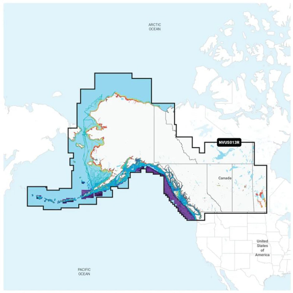 Garmin Navionics Vision NVUS013R Canada West  Alaska 010C148500