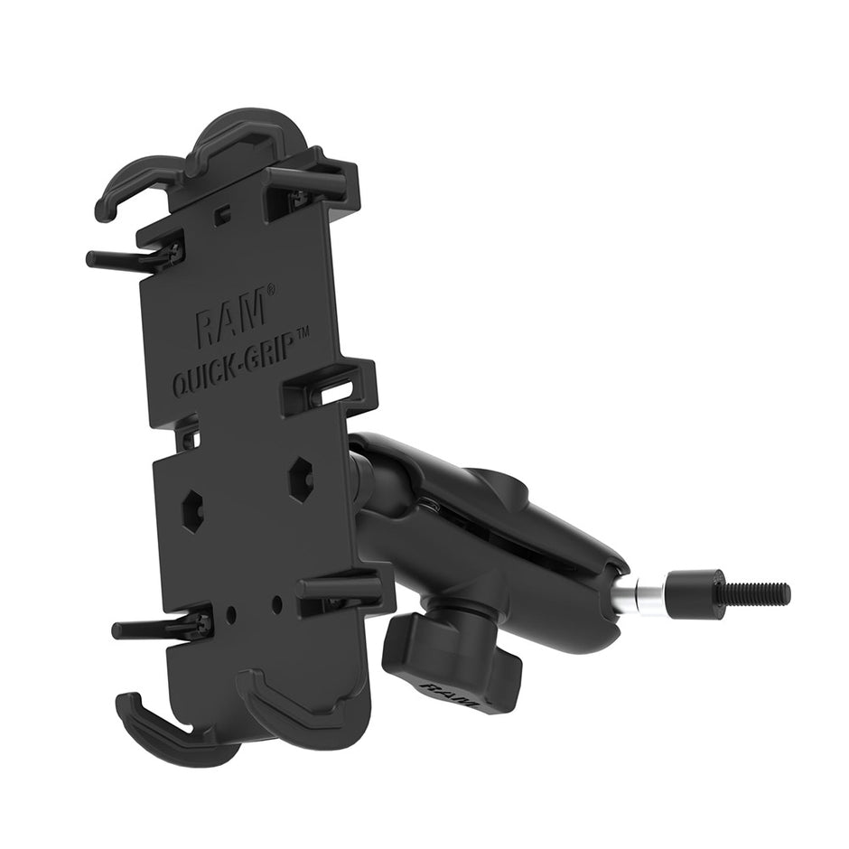 RAM Mount RAM QuickGrip XL Phone Mount wGrab Handle M6 Bolt Base RAMB186M6PD4U