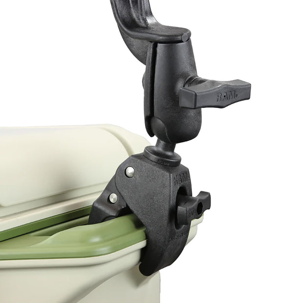 RAM Mount RAM Tube Jr Rod Holder wRevolution Arm  RAM ToughClaw Base RAP390RB404U
