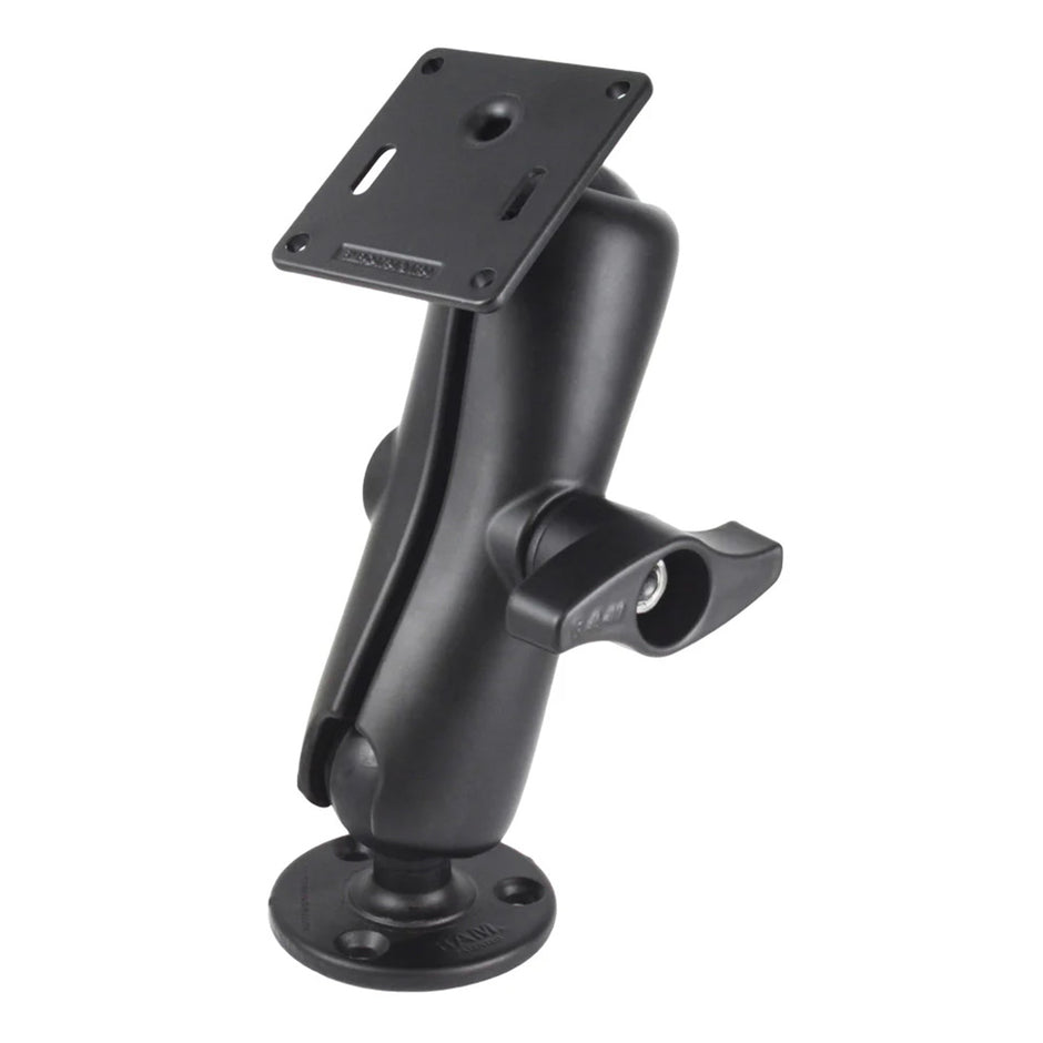 RAM Mount RAM Double Ball Mount w75 x 75mm VESA Plate  Jam Nut  Medium RAMD101UMI12461