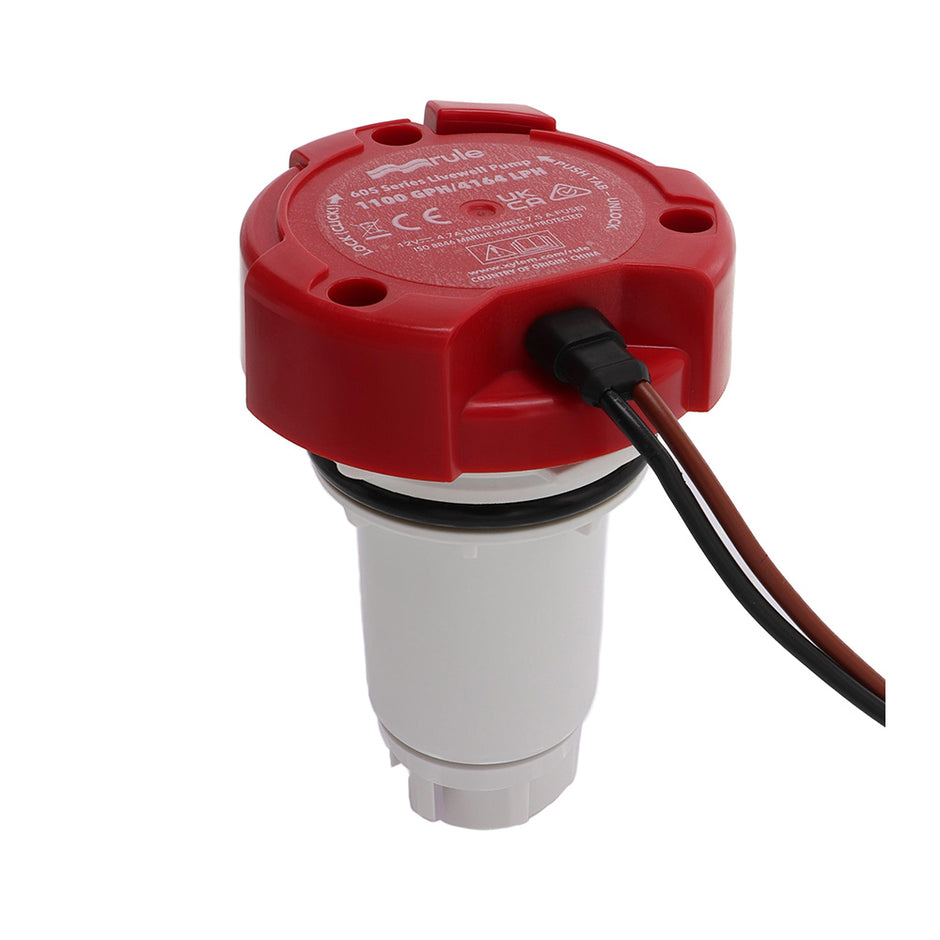 Rule 1100 GPH Livewell Pump Replacement Motor Cartridge 67DR