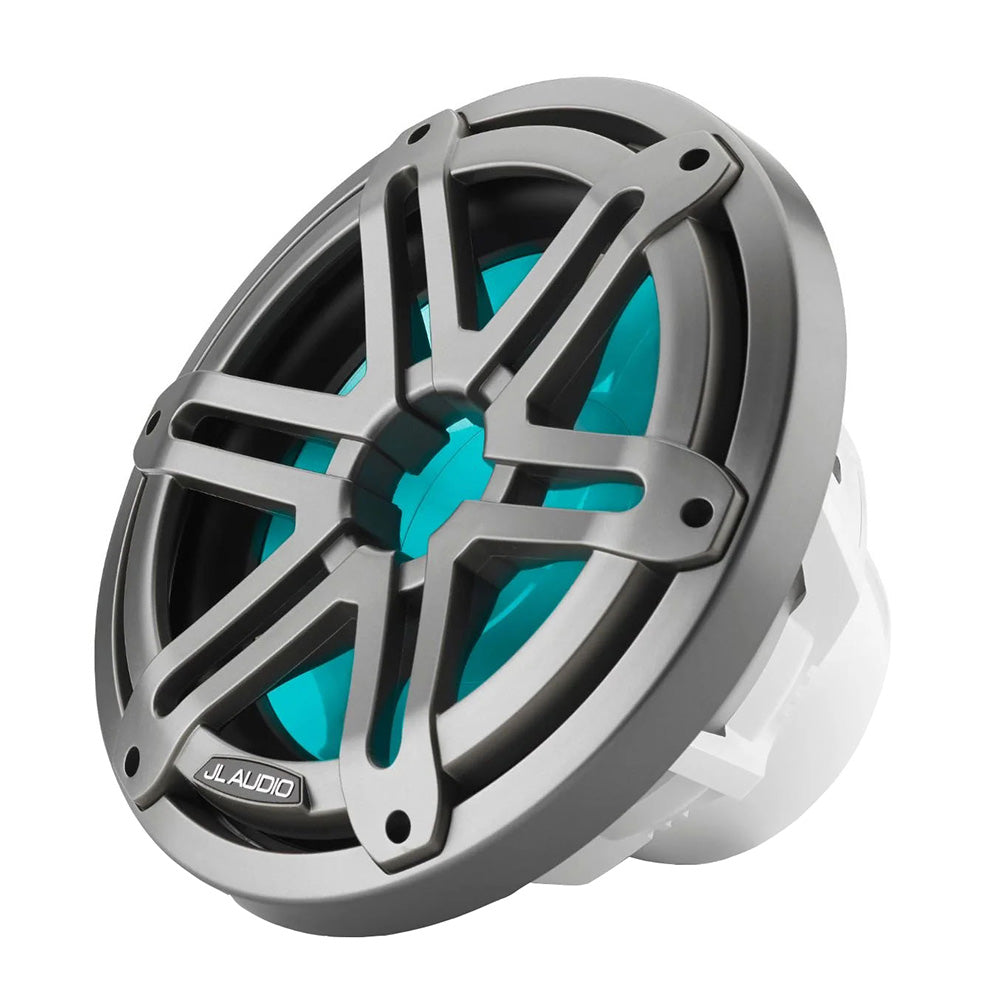 JL Audio M3 10 Marine Subwoofer wGrey Metallic Sport Grille  RGB LED Lighting  M310IBSGmi4 0100326400