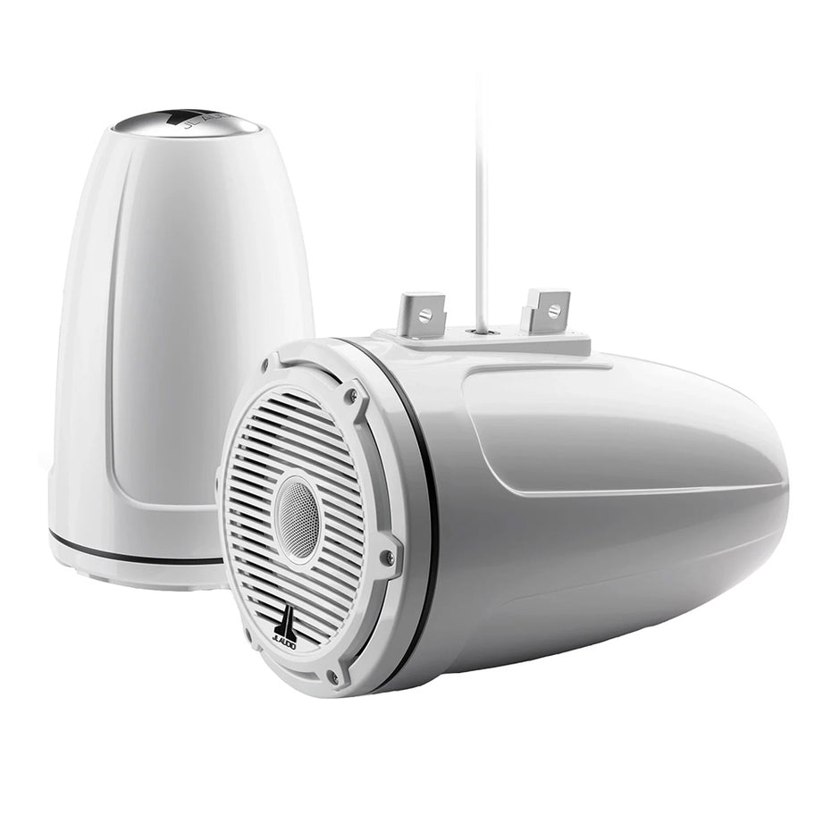 JL Audio M6 Series 77 Enclosed Tower Coaxial System wGloss White Classic Grille  M6770ETXv3GwC3Gw 0100385600