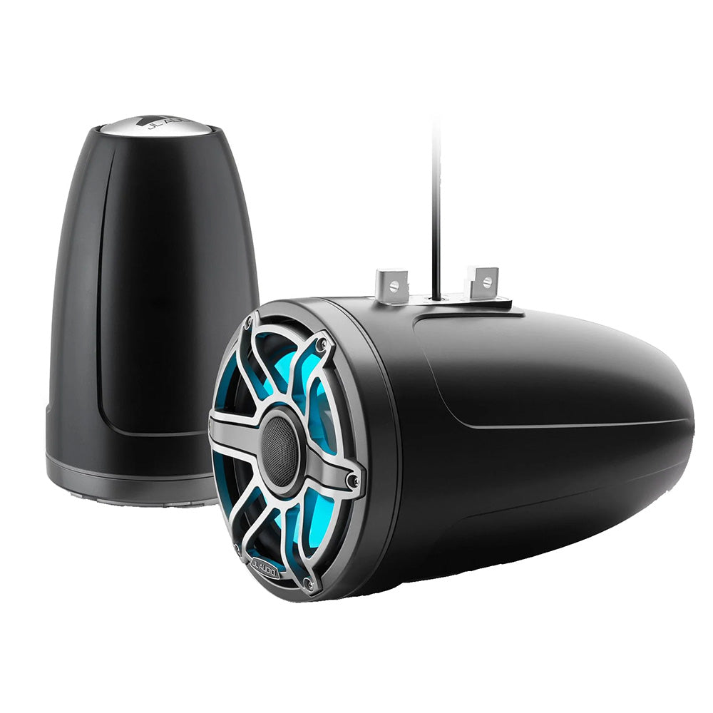 JL Audio M6 Series 88 Enclosed Tower Coaxial System wTitanium Sport Grille  Transflective LED Lighting 