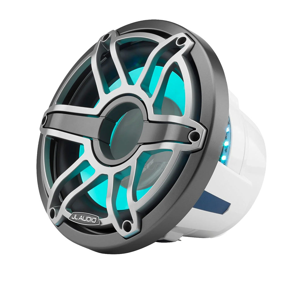 JL Audio M6 10 Marine InfiniteBaffle Subwoofer wTitanium Sport Grille  Transflective LED Lighting  M610IBSGmTii4