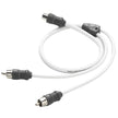JL Audio 2 Channel Marine Audio YAdaptor 1 Female Jack to 2 Male Plugs  XMDWHTAICY1F2M 0101355200