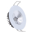 Lumitec Illusion Flush Mount LED Down Light  Spectrum RGBW  Cool White  White Housing  Chrome Reflector 117137