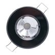 Lumitec Illusion Flush Mount LED Down Light  White  NonDimming  Black Housing  Chrome Reflector 117163