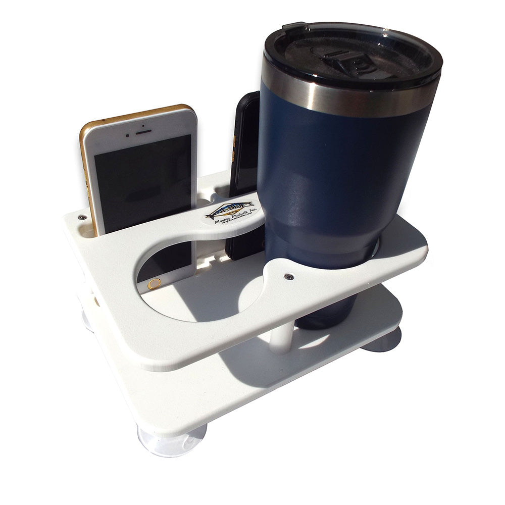 Deep Blue Marine Double DrinkBinocular2 Cell Phones wSuction Cups SMDHCELL