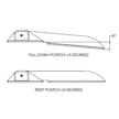TACO Command Ratchet Hinge  1812  316 Stainless Steel Polished wHard Stop H250048