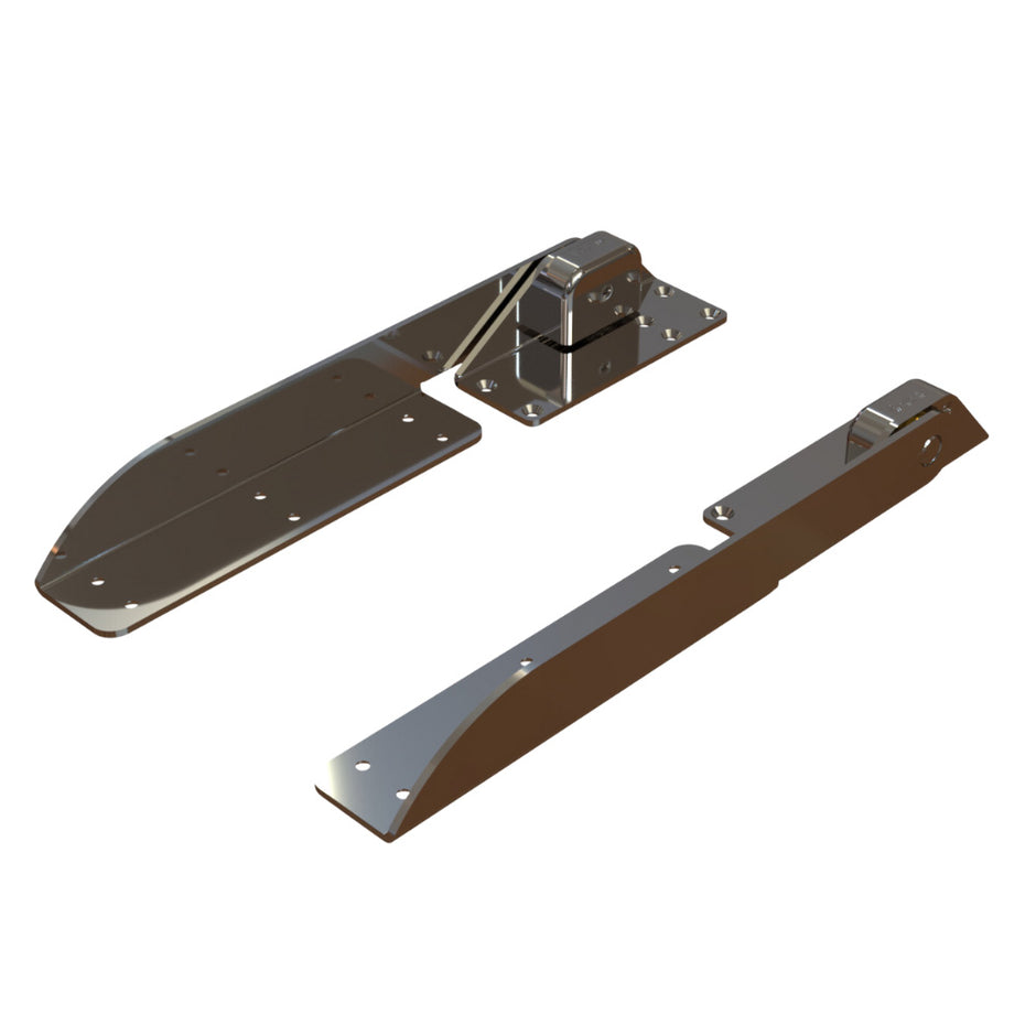 TACO Command Ratchet Hinge  1812  316 Stainless Steel Polished wHard Stop H250048