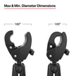 RAM Mount RAM Trolling Motor Stabilizer wToughClaw 1  16 Clamp Bases RAP404404U