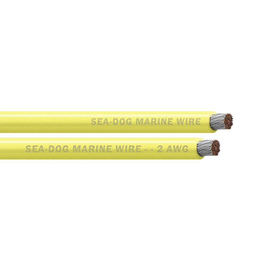 SeaDog 2 AWG Yellow Battery Cable  100 8002032