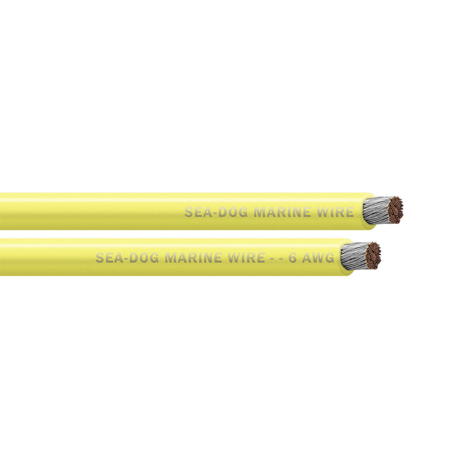 SeaDog 6 AWG Yellow Battery Cable  100 8006032