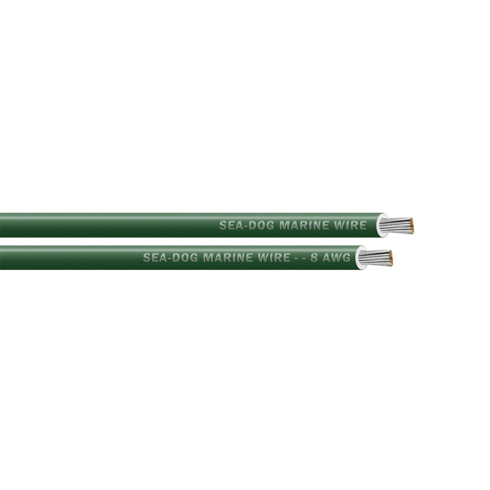 SeaDog 8 AWG Green Primary Wire  100 8008042