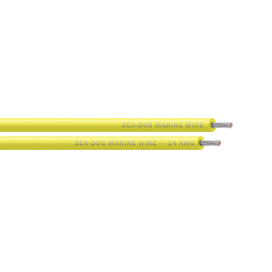 SeaDog 14 AWG Yellow Primary Wire  500 8014037