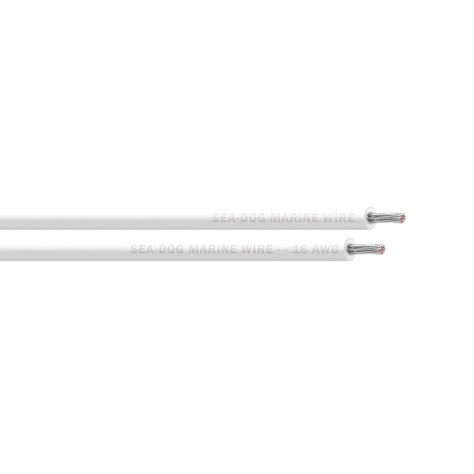 SeaDog 16 AWG White Primary Wire  250 8016054