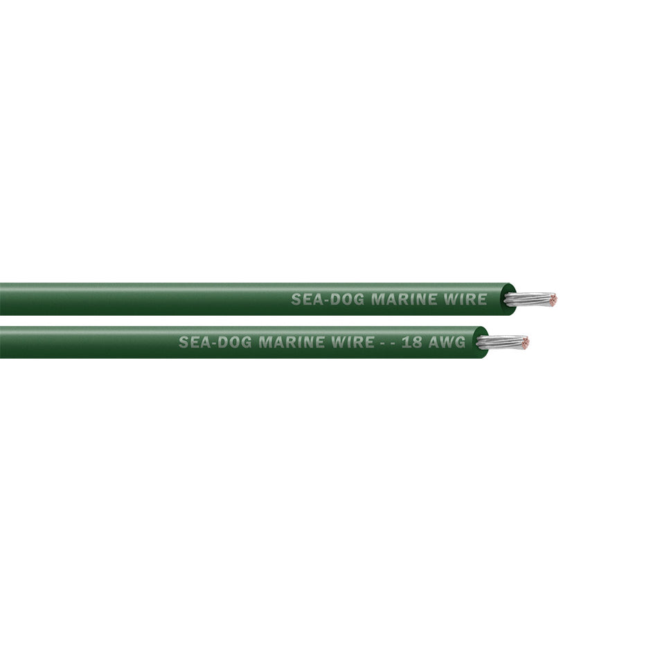 SeaDog 18 AWG Green Primary Wire  1000 8018049
