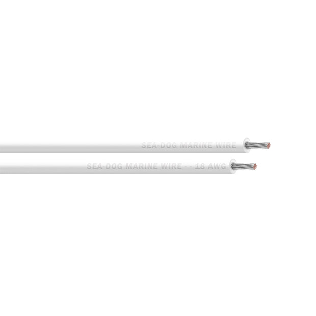SeaDog 18 AWG White Primary Wire  100 8018052