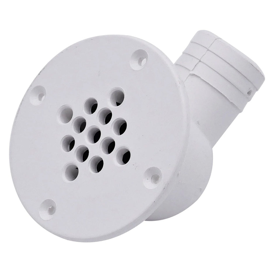TM Marine 90Degree Cockpit Scupper Drain  White CSD92DP