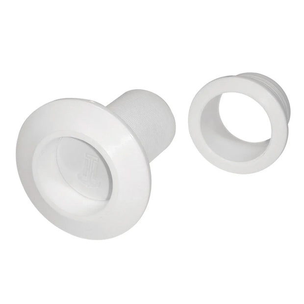 TH Marine Recessed Flapper Scupper Drains  White RFS2DP