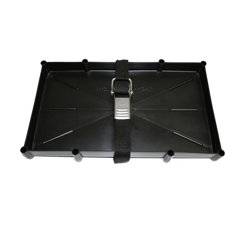 TH Marine 31 Series Battery Holder Tray wStainless Buckled Strap NBH31SSCDP