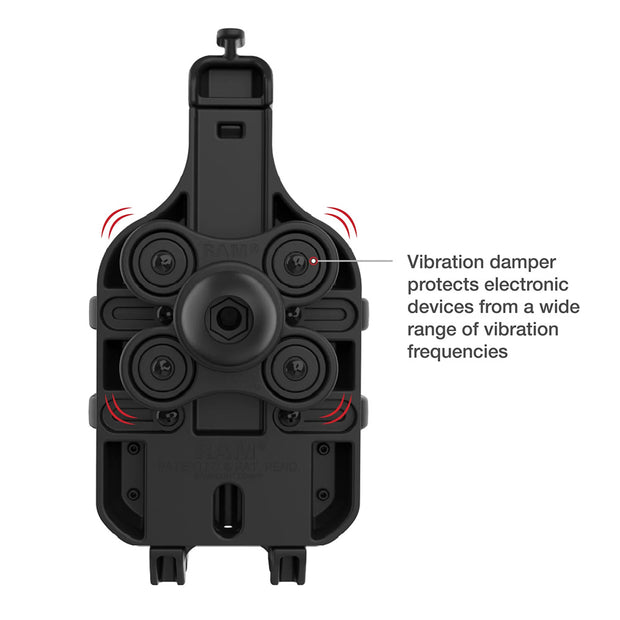 Ram Mount RAM QuickGrip Pro Phone Holder wBall  Vibration Damper RAMHOLPD5BVU