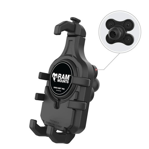 Ram Mount RAM QuickGrip Pro Phone Holder wBall  Vibration Damper RAMHOLPD5BVU