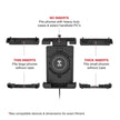Ram Mount RAM QuickGrip Pro XL wBall  Qi2 15W Wireless Charger RAMHOLPD7BW2MU