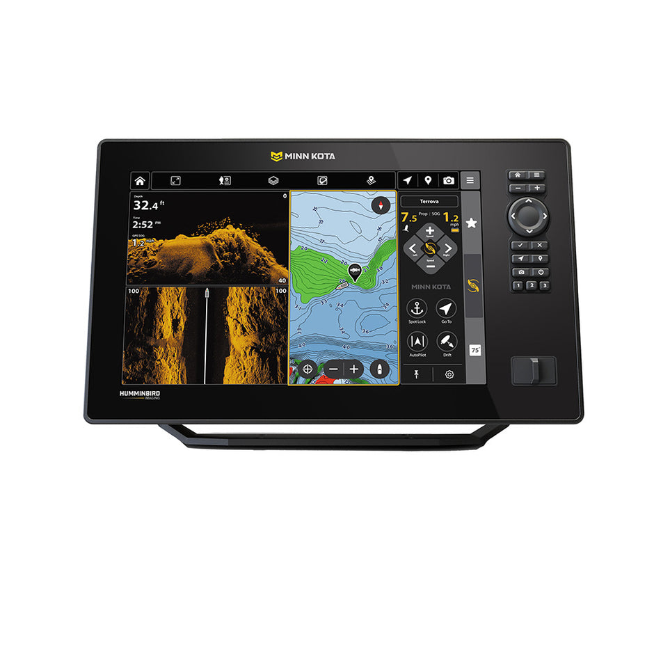 Minn Kota X12 CMSI VX 12 GPSFishfinder wTransom Mount Transducer 4123901VX