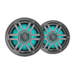 JL Audio M200 Marine Speakers 77 wLED  Grey Sport Grille 0100475701