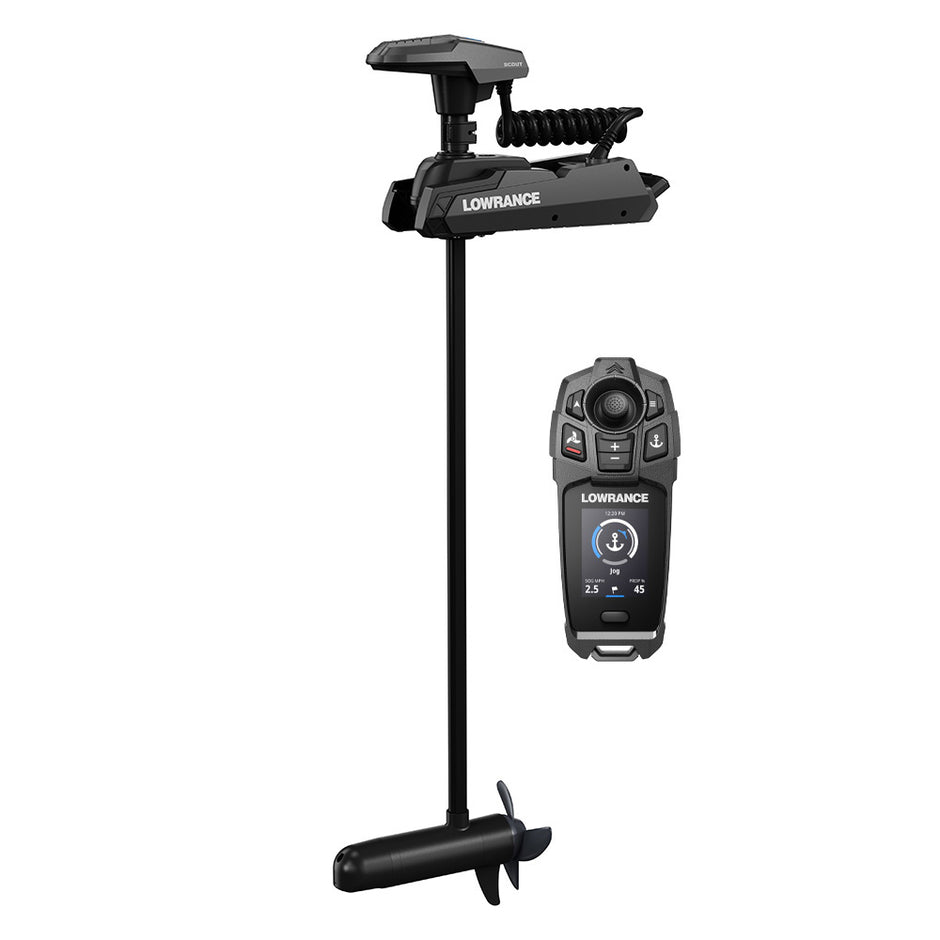 Lowrance Scout Trolling Motor  FW  24V  54 Shaft wGPS  HDI Nosecone Transducer  Freesteer Remote 00016264001