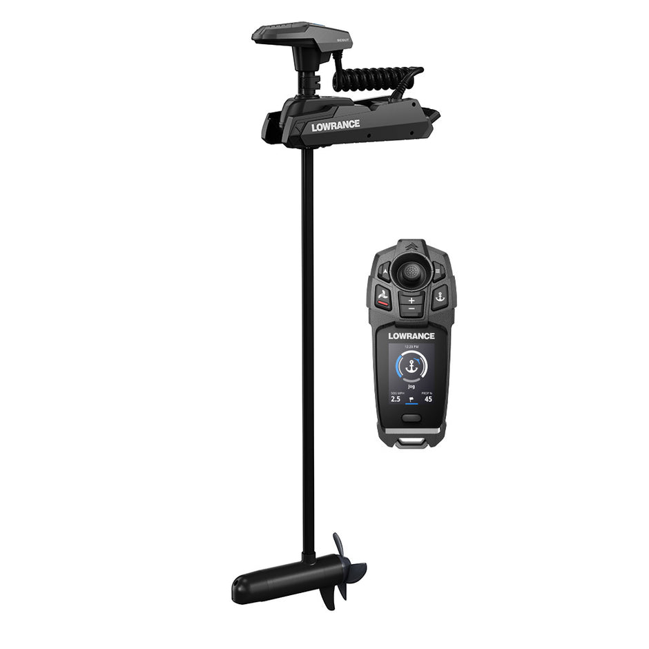 Lowrance Scout Trolling Motor  FW  24V  60 Shaft wGPS  HDI Nosecone Transducer  Freesteer Remote 00016265001