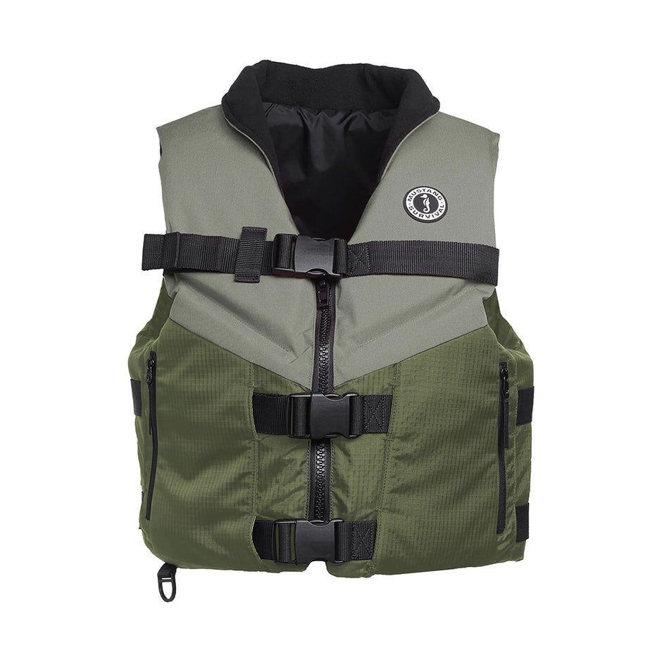 Mustang Accel Foam Vest  GreenGrey  XXXL MV4627833XXXL