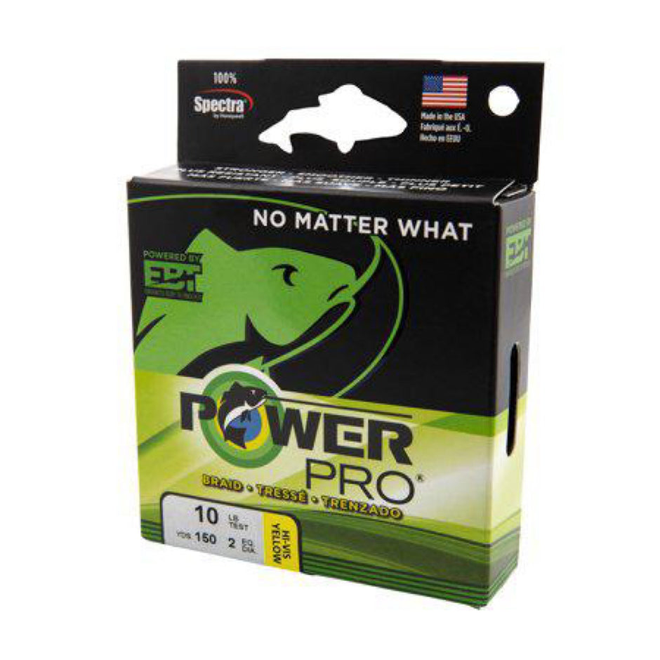 PowerPro Braided Fishing Line 15 lb 150yd YLW