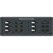 Blue Sea 8096 DC 6 Position Toggle Branch Circuit Breaker Panel  White Switches 8096