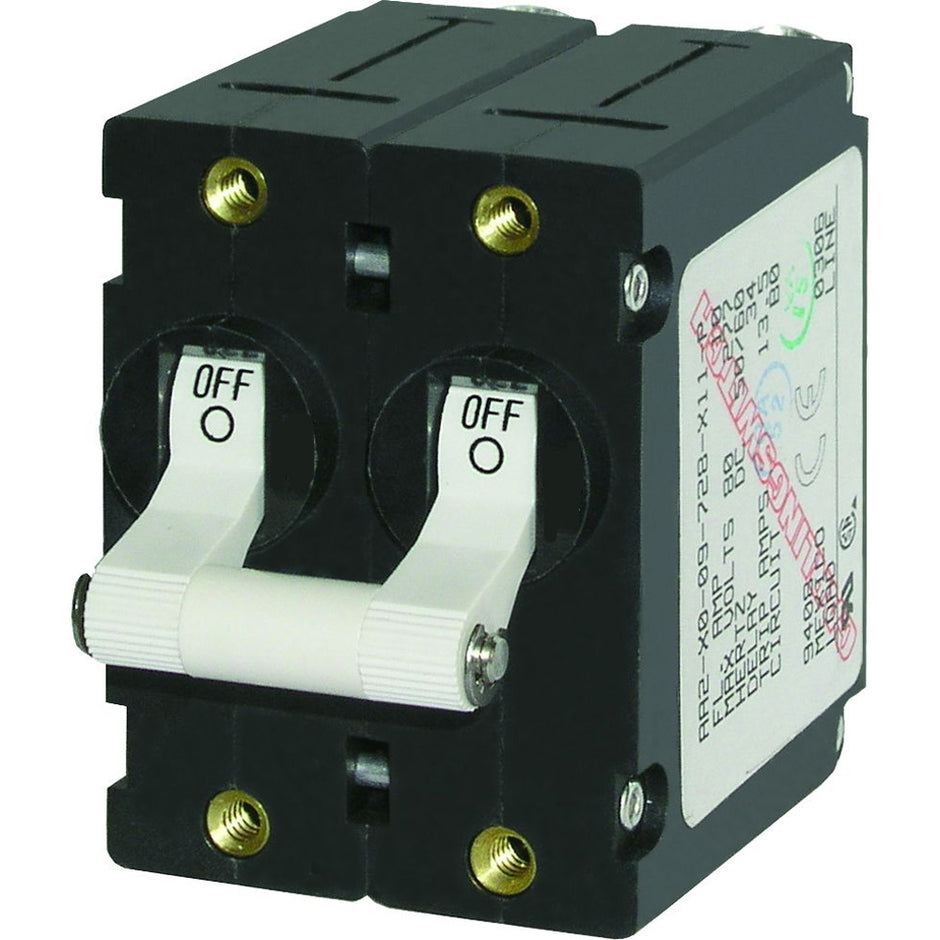 Blue Sea 7235 ASeries Double Pole Toggle  15AMP  White 7235