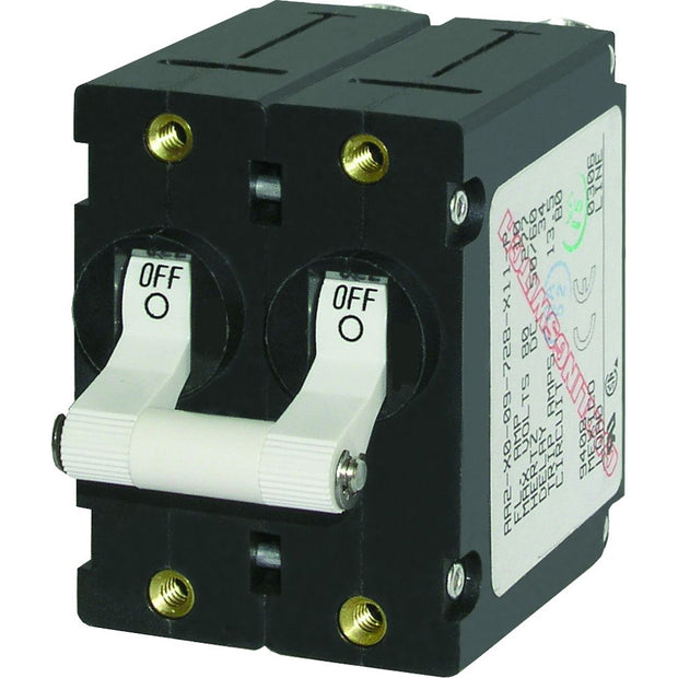 Blue Sea 7235 ASeries Double Pole Toggle  15AMP  White 7235