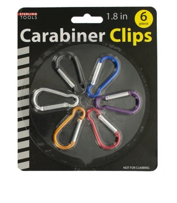 Carabiner Clips 6 pk