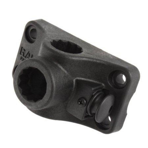 RAM® Combination Bulkhead/Flat Surface Base with Plunger for Spline Posts Ram-114bmpu