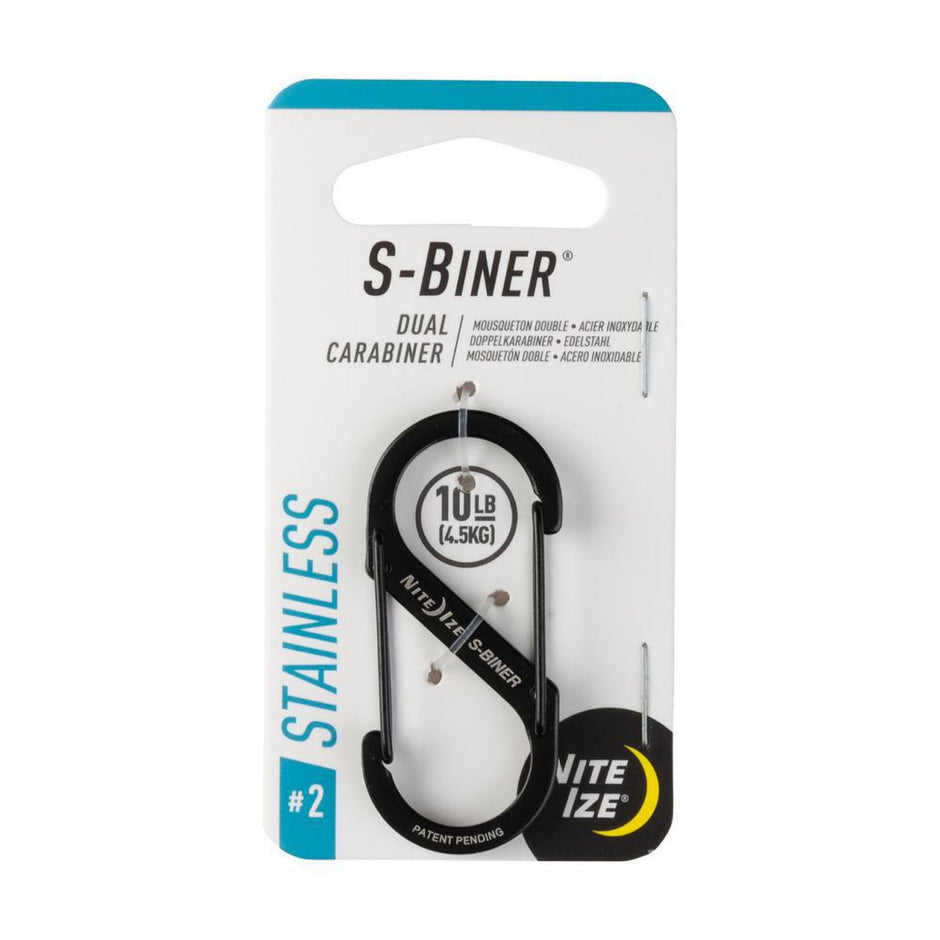 CP Nite Ize Size-2 S-Biner Dual Carabiner, Stainless-Steel