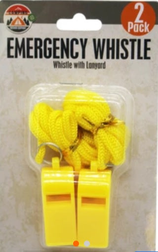 Emergency Whistle 2 pk