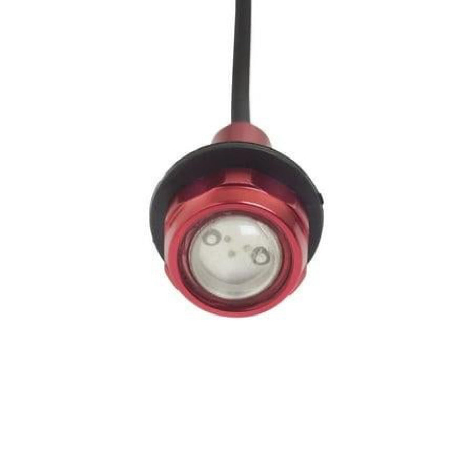 2-Piece Super Bright LED Button Light Kit red