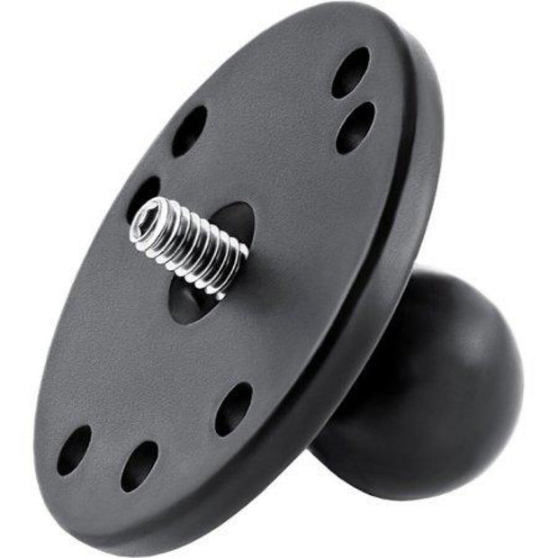 CP RAM 2.5" Round Base w/1" Ball & 1/4"-20 Male Post Adapter for Camera