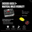 Guardian Angel Kayak Light Kit – Rechargeable, Mountable Safety Lights with Magnetic Mounts & Wireless Remote